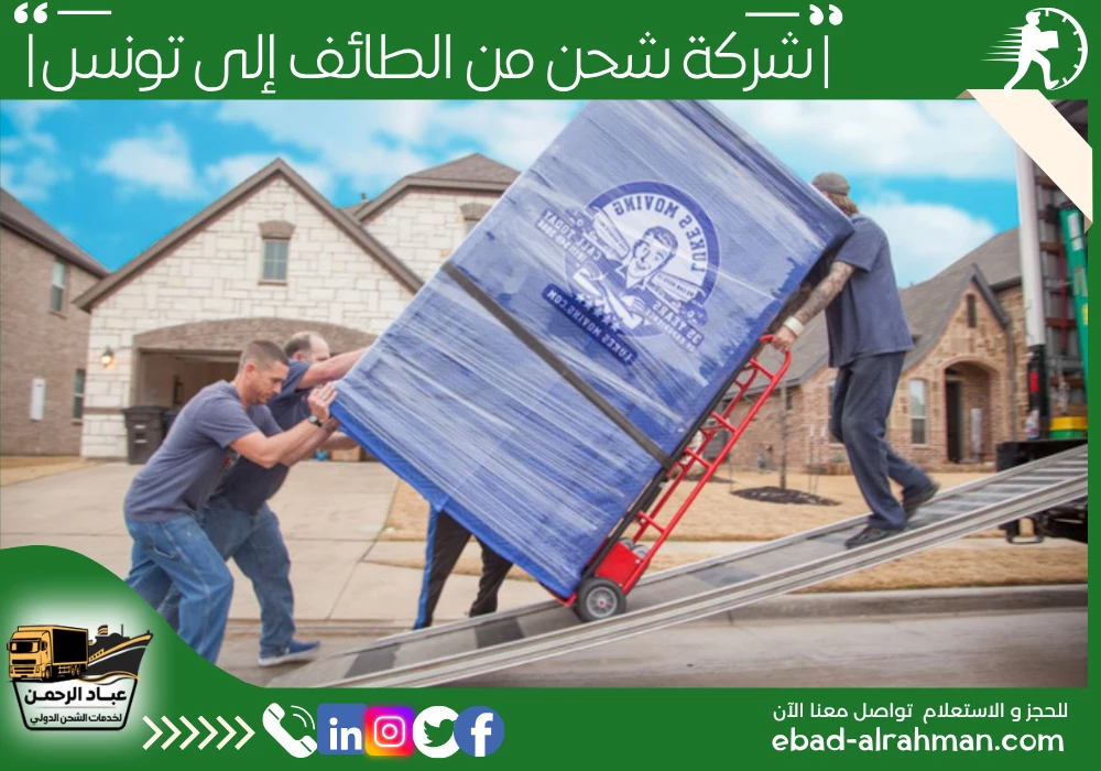 شركة شحن من الطائف إلى تونس